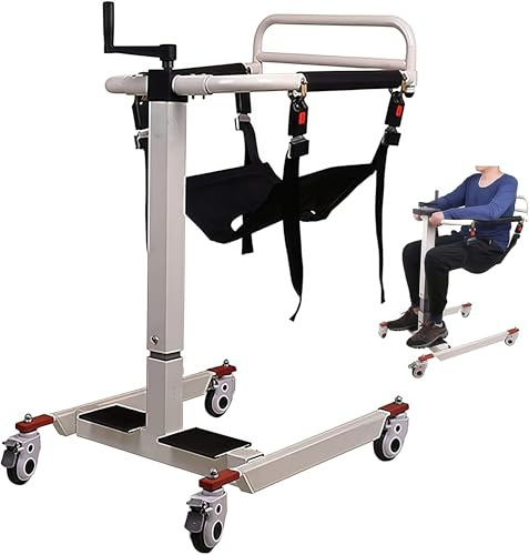 Wheelchair for Shower and Toilet Wheelchair Lift Hoist for Lifting andTransferring Patients Height Adjustable Elderly Disabled