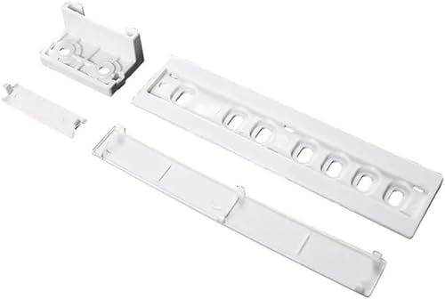Universal Integrated Fridge Freezer Door Slider with Barckets and clips, Integrated Fridge Door Sliders,Refrigerator Slide Rails, For Various Refrigerator Models Effortlessly