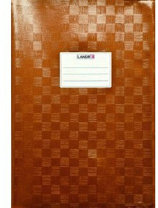 10 x Landre Heftschoner A4 geprägt (Bast) braun
