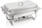 Mahlzeit Calentador de Alimentos de Acero Inoxidable Nizza | 2x Bandeja GN 1/2 | Chafing Dish | Bandejas Extraíbles | Calientaplatos de Bufé | para Restaurante, Fiestas, Bodas, Catering