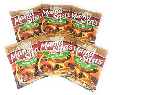 Mama Sita's Mixed Spices, Marinades, Sauces and Seasonings 6 Packs (Kare-Kare Peanut Sauce Mix)