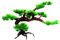 POPETPOP Künstliches Bonsai Baum Aquarium Dekoration Künstliche Garten Pflanzen Bonsai Baum Zubehör Klein Kiefer