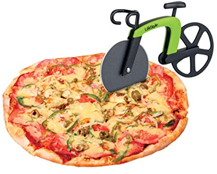 Lifestyle Cortapizzas, Verde y Negro, 18 cm