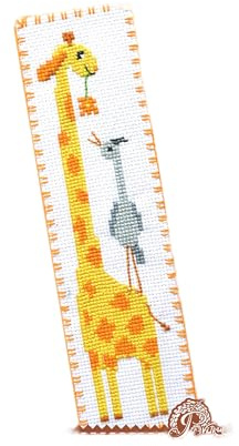 Povitrulya Counted Cross Stitch Kit - DIY Kits for Adults Or Kids - Funny Embroidery Bookmark - Easy to Use - Craft Collection - Giraffe