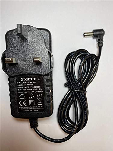 Replacement 9V 2A 1.5A 1A 0.5A 500ma 300ma AC-DC Adaptor Right Angle DC Jack