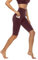 Anwell Laufhose Kompression Damen Tights Push Up Thermo Short Hose kurz elastisch Sommer mit Tasche Kurze Hose Hoher Bund Ror S