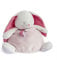 BABY NAT' - Peluche Range-Pyjama Enfant - Peluche Lapin -38 cm - Rose/Blanc - Cadeau Fille - BN0473