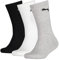 PUMA Crew, Calzini Unisex - Bambini e Ragazzi, Grigio/Bianco/Nero, 31-34 (Pacco da 3)
