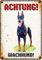 Plenty Gifts Metallschild Vintage Achtung Wachhund