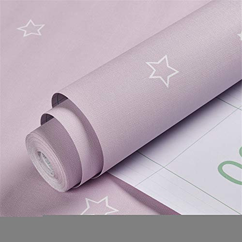 Martin Kench Rein Farbe Folie Klebefolie 60X500CM PVC Abnehmbare Selbstklebefolie Kücheschrankfolie Möbelfolie Tapete Möbelfolie Dekofolie für Wand Boden Türen (Lila)