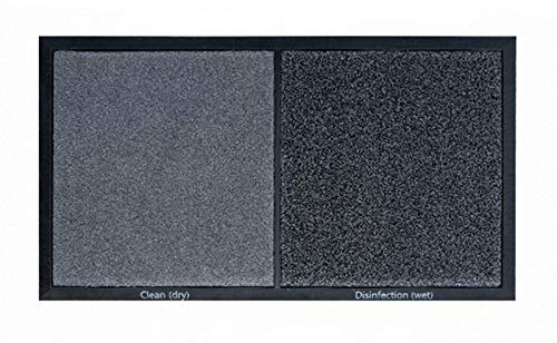 Binwat Disinfection Floor Pad Mat Sanitizing & Footbath Rug Shoe Mat for Home & Hotel (Gray)