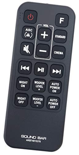 ALLIMITY AKB74815376 Mando a Distancia Reemplazar Apto para LG Soundbar Speaker System SJ4 SJ3