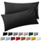 Blumtal Kissenbezug 50 x 80, 2 Stück - Oeko-TEX zert. Kissenbezüge 100% Mikrofaser in extra weich & waschmaschinenfest - Bezug Kissen 50x80 Anthrazit