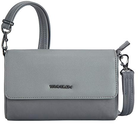 Travelon Unisex Anti-Theft Addison Convertible Crossbody/Belt Bag Gürteltasche, grau