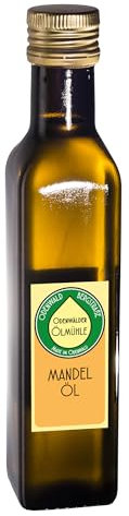 Odenwälder Lebensmittel Premium Mandel-Öl, aus besten Mandeln, mild-nussig, Ideal zum Anbraten, für Dressings & kreative Gerichte – Made in Germany (250 ml)
