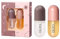 LiP Plumper Set 2 stücke Natürliches Make-up Plumping Lip Gloss Lip Care Serum Kit Derol Lippen Plumer Lip Enhancer für Fuller Hyprathy Schönheits-Lippen