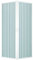 Easy Kit - Cabina Box doccia con 2 ante a soffietto, 80 x 120 cm, altezza 185 cm, in PVC, bianco, apertura angolare