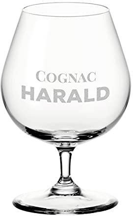 Verre à cognac avec nom personnalisable - 400 ml - Pour anniversaire, Noël, anniversaire de mariage - Pour homme, papa, grand-père, whisky, scotch, brandy, cognac - Motif inscription Cognac