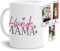 PfotenSchild Tasse mit Spruch - Collage Personalisieren - Hundemama - Für Hundeliebhaber und Hundebesitzer - 3 Bilder + 3 Namen, Weiß, 300 ml