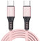 Charger Cable For Samsung Galaxy Tab S10 FE S10 FE+ S10 Ultra S10+ A9 A9+ S9 FE S9 S9+ S9 Ultra S9 FE S9 FE+ S8 S8+ S8 Ultra [1.5M, 60W] Nylon Braided USB C Charging Cable Lead Fast Cable (ROSE GOLD)