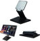 Adjustable Metal Folding Monitor Bracket for Touch Screen Desk Mount with VESA Hole 75x75mm&100x100mm All in Single PC Stand (Black)