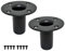 Howonder Lautsprecherständer Top Hat 4.13x3.29 ，Metall-Lautsprecherschrank-Masthalterung， PA/DJ-Stativ Lautsprecherständerhalterungen Adapter 105X85mm (2 Packungen Schwarz)