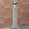 Blumensäule Säule Ständer Weiß MDF Säule Podest Sockel als Sockel für Skulptur, Vasen, oder als Blumensäule, Dekosäule, Schlicht, klassische Optik, Standfest, ideal für Wohnraum, Terrasse oder Garten
