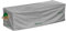 Mehr Garten Premium Protect Loungesofa Schutzhülle 3-4 Sitzer, 245x100x80 cm, hellgrau, atmungsaktives 2-lagiges Polyestergewebe, Gartenmöbel Abdeckung wasserdicht und UV-beständig