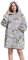 Ruiuzioong Übergroße Hoodie Decke Sweatshirt,Bequeme Decke Kapuzenpullover warmes Sweatshirt für Damen Herren Teenager Geschenk (Panda)