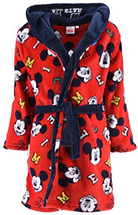 Mickey Mouse Boys' Bathrobe, Rot, 3 Years