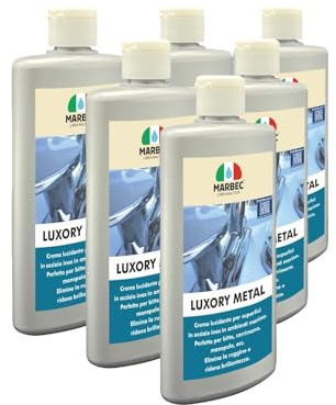Luxory Metal Crema lucidante per superfici in Acciaio Inox in Ambienti Marino Come Bitte, corrimano, manopole, ECC. Elimina la ruggine.