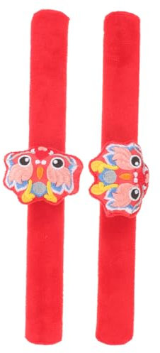 NAMOARLY 2stücke Slap Armband Mit Chinesischen Drachen Motiv Zum Frühlingsfest Junge Mädchen Party Aus Stoff Für Neujahr Dekoration