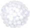 TOAOB 300 Stück Pompons 40mm Weiß Pompom Flauschigen Plüsch Set Bälle Kunst Bommel für Lustige DIY Kreative Handwerk