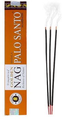 Avilia 24 Bastoncini Incenso Indiano al Palo Santo - Bastoncini Incenso Naturali Indiani, Profumati per Purificare Ambiente e Aria 30gr