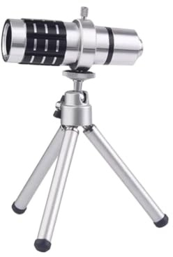 BESTonZON Kamera-Zoomobjektiv für Telefon Zoom-Teleskop-Objektiv Smartphone Stativ für Videokamera Teleobjektiv Fernrohr Handy-Objektiv 12-faches Teleskopobjektiv Universal- Linse