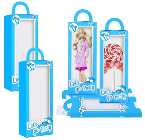KKONHII 16 scatole regalo per feste per ragazze, scatole regalo per addio al nubilato rosa principessa, sacchetti per feste, bomboniere, decorazioni per feste di compleanno, sacchetti per caramelle