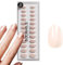 DOONAILS - Press On Nails 30er Set Love Paris forme arrondie round chrome rouge - Ongles à coller Full Cover qualité salon - Fake nails soft gel court - Naturel & agréable à porter