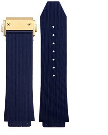 OPKDE Uhrenarmband für Hublot Big Bang Silikon-Uhrenarmband, 26 mm x 19 mm, 25 mm x 17 mm, wasserdicht, Gummi-Uhrenarmband, 25-17mm, Achat
