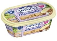 Mantequilla C. Lechera Asturiana –Variedades Tradicional, Ligera y Sin Lactosa,En Barquetas de 250 Gr.(Envío Refrigerado) (2 BARQUETAS DE 250 G., Mantequilla Ligera Sin Lactosa 250g)