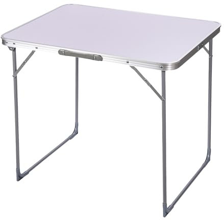 GIOCOKIDS, Mesa Plegable Camping y Playa, Compacta y Resistente, Portátil, Pequeña 80x60x70 (Gris)