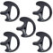 5 Pack Medium Size Earmold for Left Ear, Replacement Ear Mold Earplug Ear Insert for Motorola Kenwood Two Way Radio Surveillance Earpiece Headset Acoustic Coil Tube Audio Kits