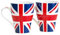 Darthome Set of 4 x UK Union Jack Flag Mugs Cups Drinks Tea Coffee Souvenir London Gifts