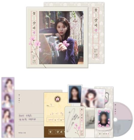IU - EP Album [Flower Bookmark 3] Out Box + Photobook R + Photocard + Postcard