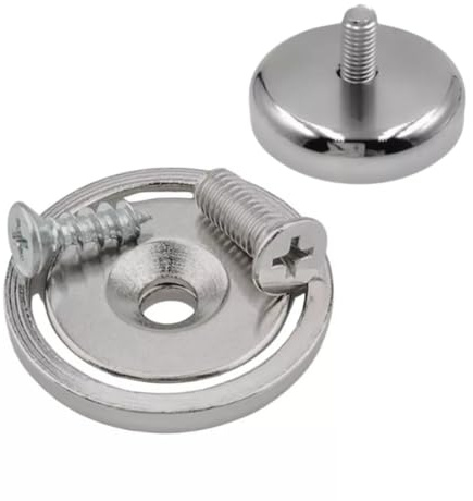 STRONG MAGNETS Neodym POT-Magnet - 16 mm - 1 Stück - Extra stark, hält bis 8kg - Industrielle Anwendung, Werkstatt oder Büro – Magnet zum Schrauben
