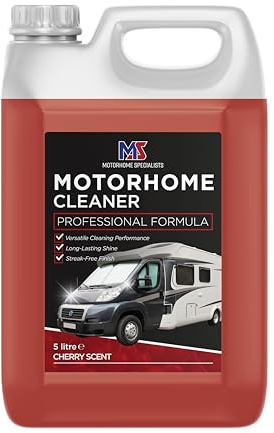 Motorhome Specialists - Motorhome Cleaner 5L - Professional Exterior Surface Cleaner for Motorhomes, Caravans & Campervans - Removes Dirt, Grime, Traffic Film, Algae & Stains, Red