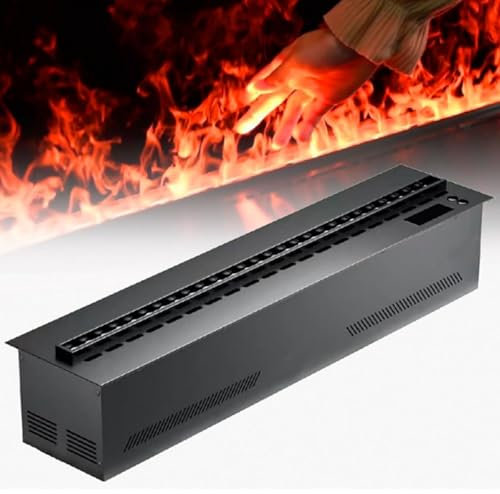 Chimenea de vapor de agua 3D, inserto de chimenea eléctrica, chimenea atomizada con 7 colores de llama ajustables y 5 niveles de brillo, llenado automático de agua.,700mm-multicolor-app