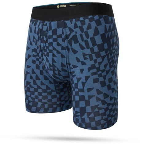 Stance Check Me Out Men's Boxer Briefs Butterblend Soft Navy Blue Patterned Shorts Underwear
