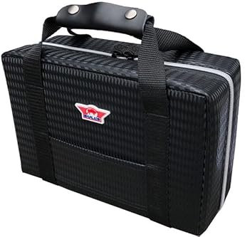 BULL'S Ubertas XL Hülle | Schwarz Carbon | Hochwertige Schutzhülle für ultimative Langlebigkeit