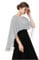 Hotshawl Capelets für Frauen Chiffon Cape Schals und Wraps für Abendkleid Hochzeit Umhänge Cover Up, Silbergrau, Einheitsgröße