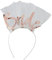 JGA Bride Haarreif mit Schleier | Junggesellinnenabschied Braut Accessoire | roségold Tüll